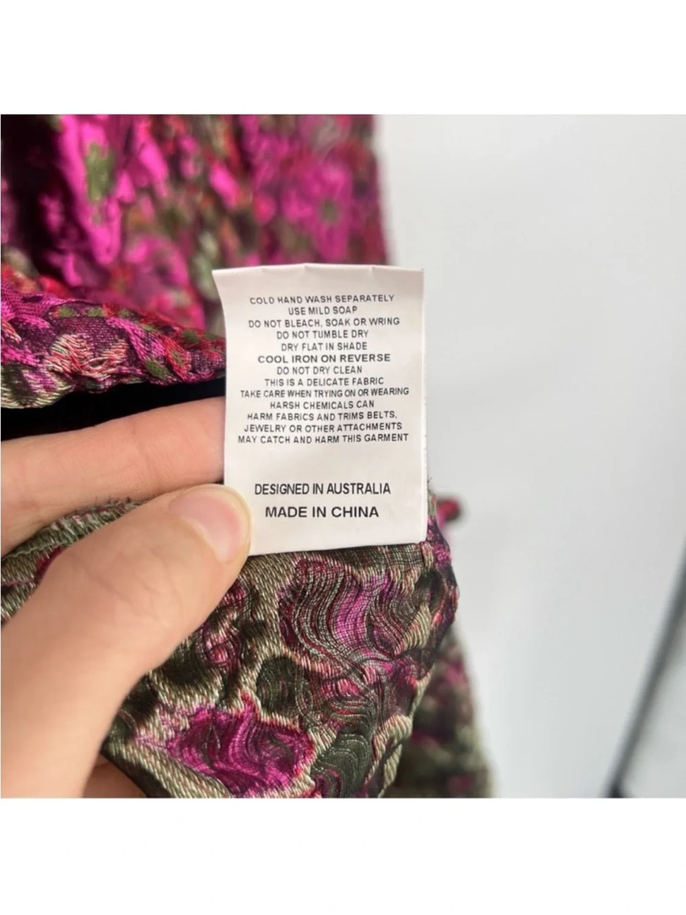 Elliatt Camellia Strapless Pink Floral High-Low Maxi Dress Gown S - Picture 8 of 9